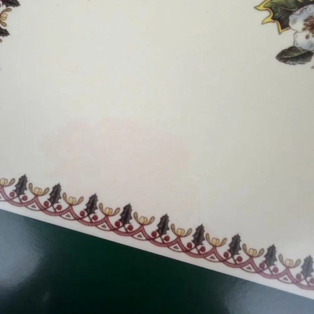 Set of 4 Spode Christmas Rose Cork/Acrylic Finish 16x12 Placemats Made England